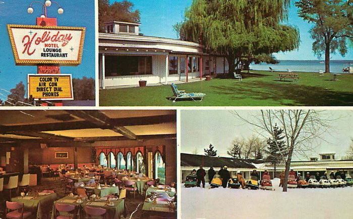 Holiday on the Lake Motel (Holiday Motel) - Old Postcard